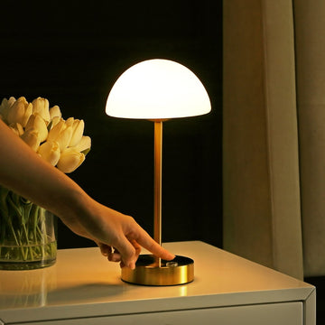 Xavier 12.5" Modern Minimalist Iron Rechargeable Integrated LED Table Lamp - JONATHAN Y